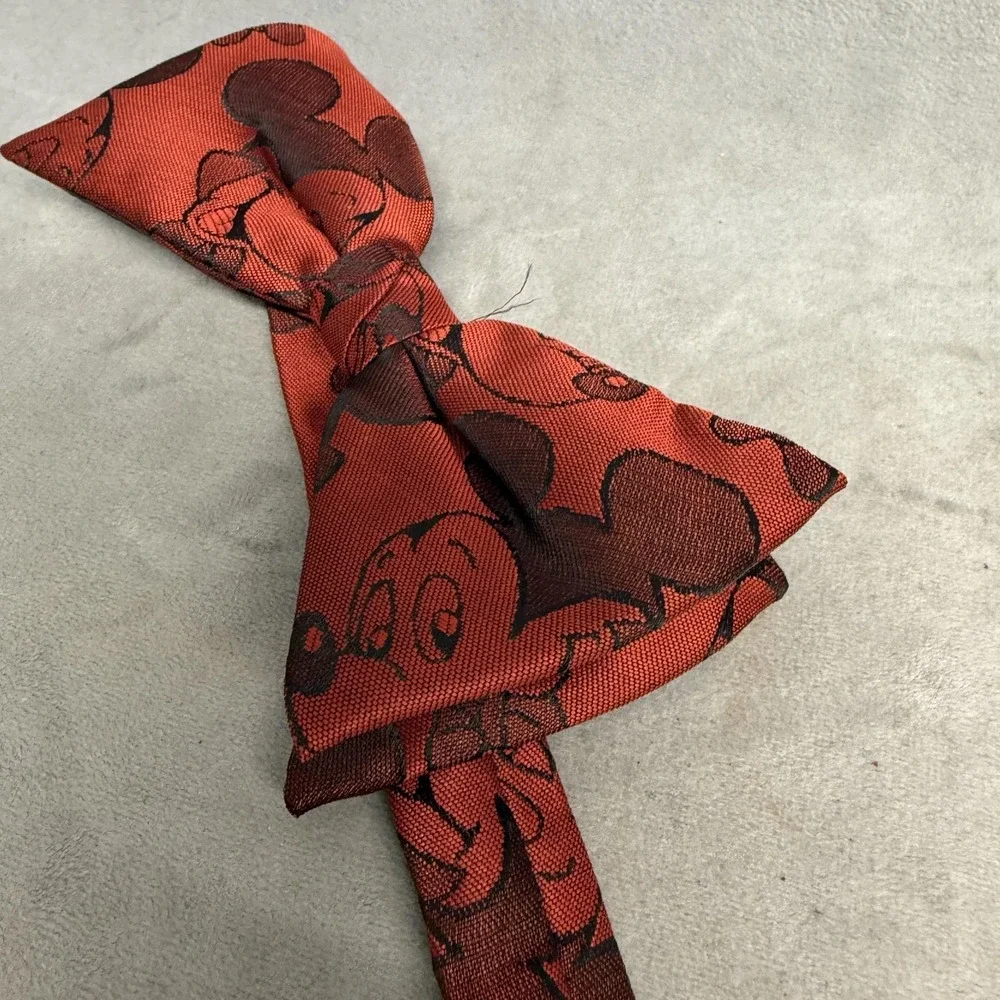 Balancine Accessory Set Mens One Size Red Mickey Mouse Cummerbund‎ Bow Tie USA
